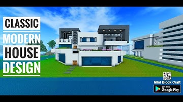 Classic Modern house design Mini block craft