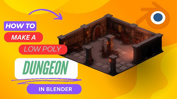 HOW make a LOW POLY dungeon in BLENDER