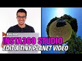Insta360 studio how to edit a tiny planet