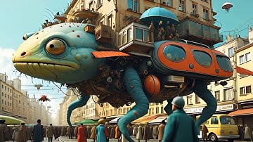 Surreal Futuristic City - Midjourney V7 Sci-Fi Animation