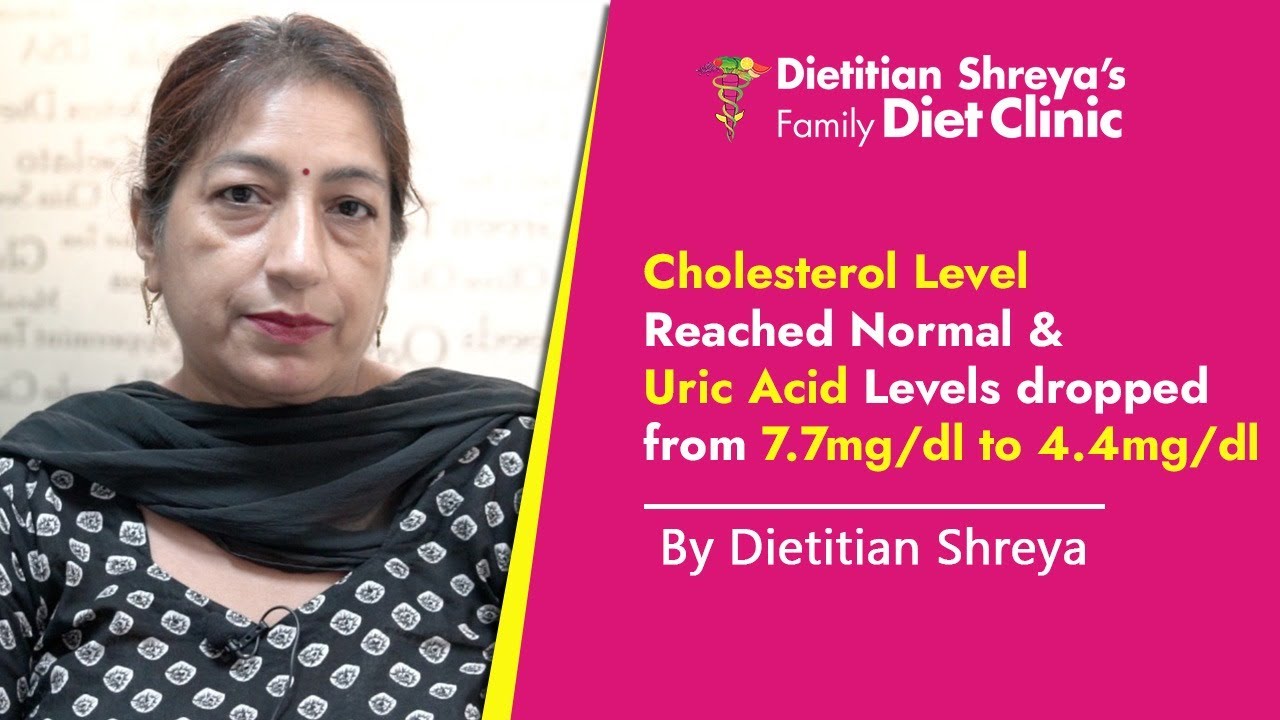 Uric Acid Level Dropped From 7.7 mg/Dl to 4.4 mg/Dl -Dietitian Shreya