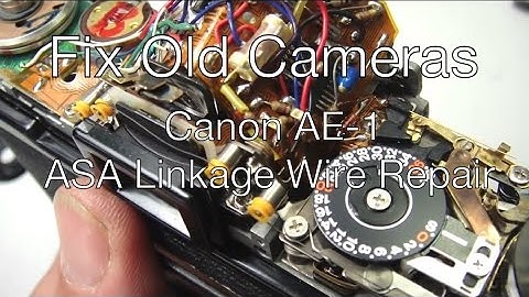 Fix Old Cameras: Canon AE 1 ASA Linkage Wire Repair