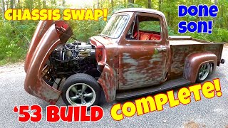 Done son!  1953 Ford F250 pickup with Explorer chassis swap/build is complete!