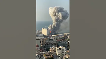 فيديو دقيق لحظة انفجار مأرفا بيروت 
