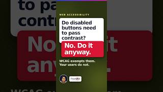 Do disabled buttons need to pass contrast