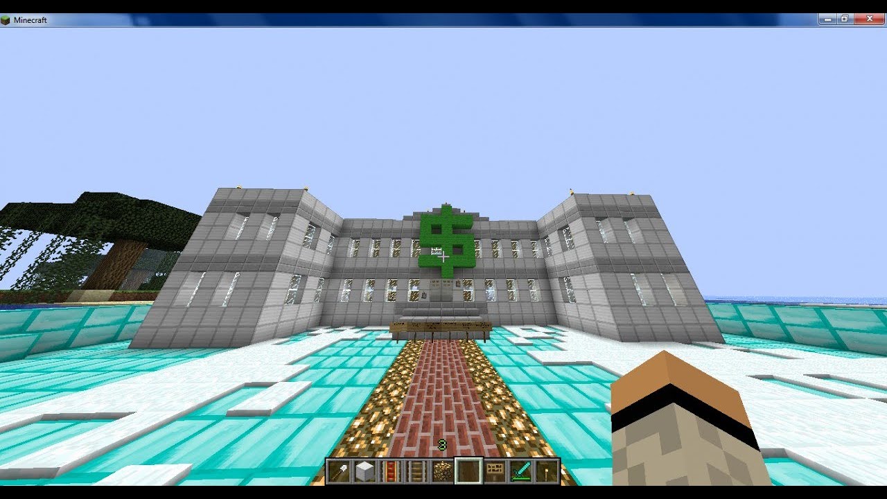 включи банк в майнкрафте. небольшой банк в майнкрафте. банк в майнкрафте постройка. банк в майнкрафте. включи банк в майнкрафте.