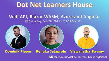 Web API, Blazor WASM, Azure and Angular