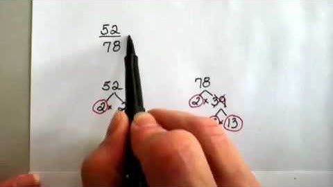 Reducing Fractions using Prime Factorization