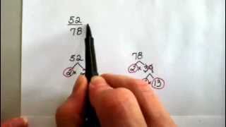 Reducing Fractions using Prime Factorization