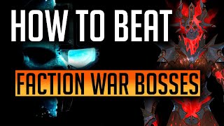 RAID | HOW TO BEAT FACTION WAR BOSSES!