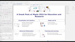 A Sneak Peek at Maple 2024 for Education and Research screenshot 5