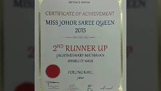 Miss Johor Saree Queen