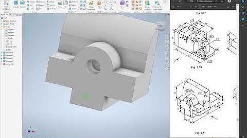 Simple 3D Modelling Part 3 Section C - Autodesk Inventor