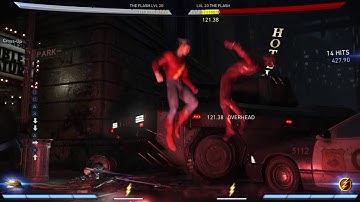 The Flash: Corner Cross-up Setup; 1 bar (Injustice 2)