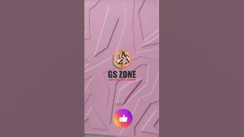 3D stone Texture Design on 18mm MDF #gszone #cnc #design #shorts