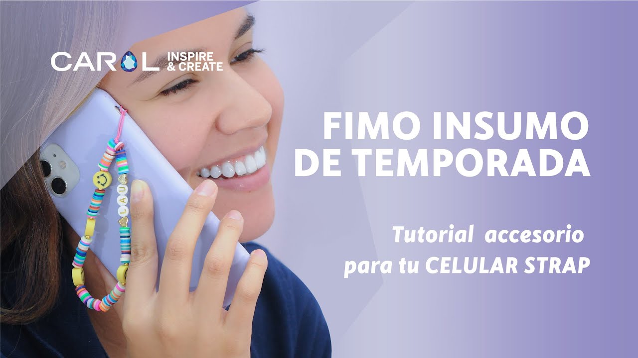 ⭐ TENDENCIA EN ACCESORIOS 2021⭐ FIMO + TUTORIAL ACCESORIO PARA CELULAR (STRAP)✨