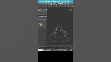 Creating 3D Geometry from Lines in 3ds Max – CrossSection & Surface Tricks #shorts #3dsmax #modeling