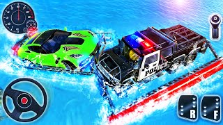 US Police Speed Truck Driver - Water Surfing Gangser Chase Simulator - Android GamePlay screenshot 1