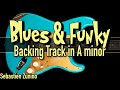 Blues  funky backing track in a minor  szbt 1041