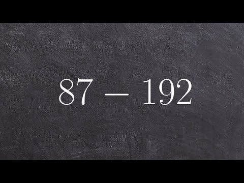 How to subtract