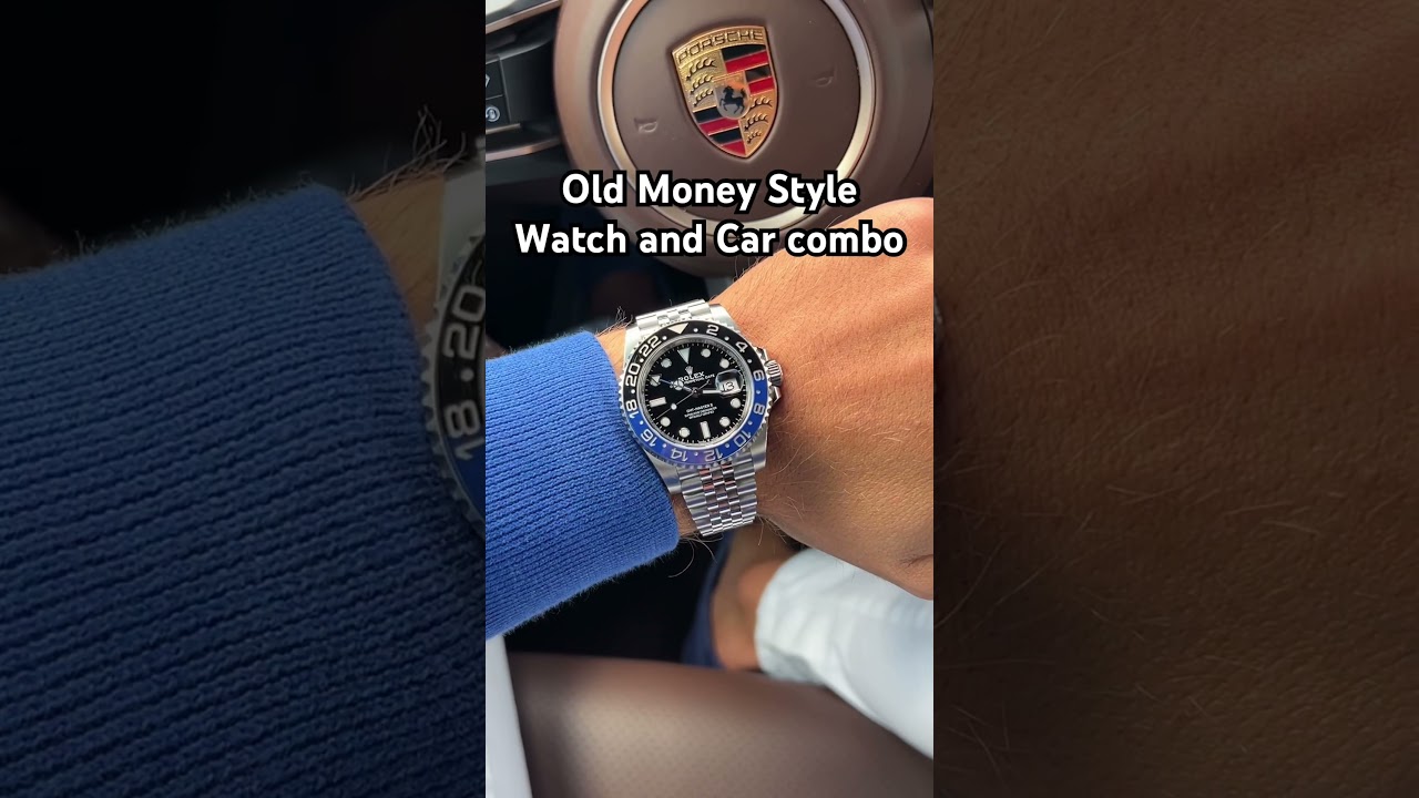 Old Money Style Watch and Car combo 👌🏻 Rolex GMT Master II X Porsche Luxury watches Luxusuhren