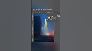 How to create street light using Photoshop #shorts #photoshop