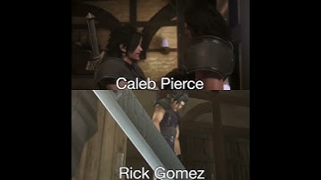 Comparison of Caleb Pierce and Rick Gomez as Zack Fair #squareenix #crisiscore #shorts