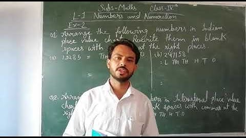 Class 4th Maths ch-1 Numbers and Numeration Ex-2 Q1 & Q2