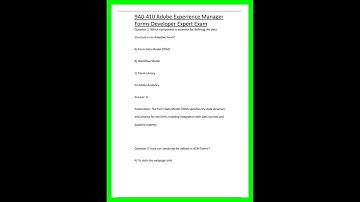 9A0410 Adobe Experience Manager Forms Developer Expert Exam 1440p