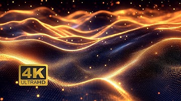 4K Seamless Glowing Particle Wave Animation | Smooth Top-Down Motion Background