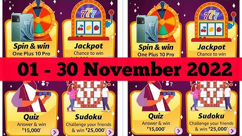 Amazon November Edition Quiz Answers Today | Amazon Quiz Today