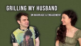 Chatting about marriage rituals with my husband