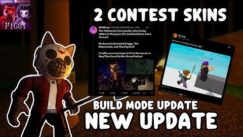 NEW PIGGY UPDATE + HALLOWEEN SKINS + BUILD MODE UPDATE | Piggy News! - Roblox