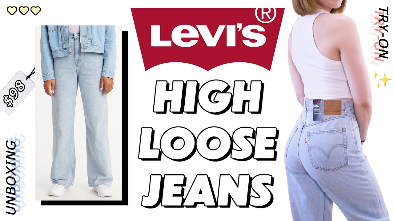 LEVI'S® High Loose Jeans | Unboxing & Try-on | AERIN - YouTube