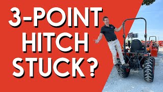 Why won't my three point hitch go down?