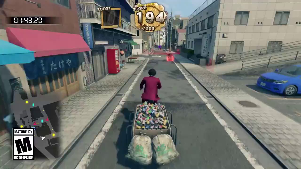 Competitive Can Collecting in Yakuza: Like a Dragon 