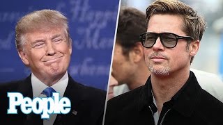 Donald Trump’s Surprise Win Hits Hollywood, Brad Pitt's 1st Public Appearance | People NOW | People