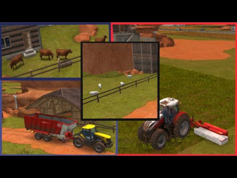 Видео: КОРМЕЛЕНИЕ КОРОВ И ОВЕЦ || Farming Simulator 18
