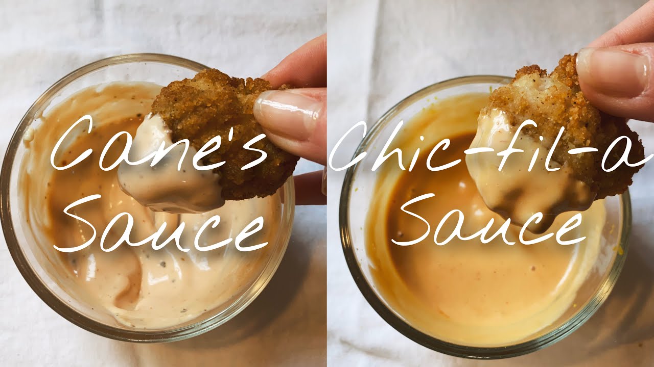 How to make homemade Canes Sauce and Chicfila sauce! Super easy