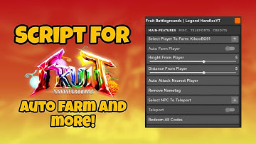 Fruit Battlegrounds Script (PASTEBIN 2023) (AUTOFARM, TELEPORT ON PLAYER, INF GEMS)