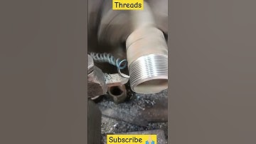 cutting threads on a lathe #shorts #viral #technology #threads #lathe