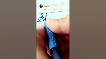 How to write" Shubham" in cursive writing/stylish writing