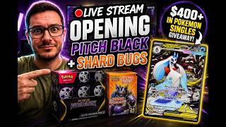 $400+ POKÉMON GIVEAWAY LIVE! Opening Pitch Black & Shard Bugs! 👀🔥
