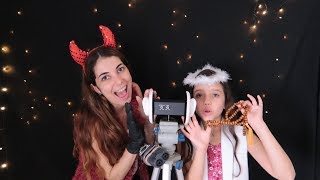 ASMR 3Dio: Anjinho e Diabinho nas suas orelhas! Feat. Luiza aro top