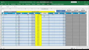 Microsoft Excel Muhasebe Programı - Şantiyeler İçin