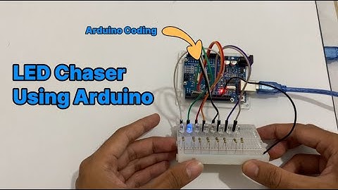 LED Chaser using Arduino Coding and Microcontroller 💡