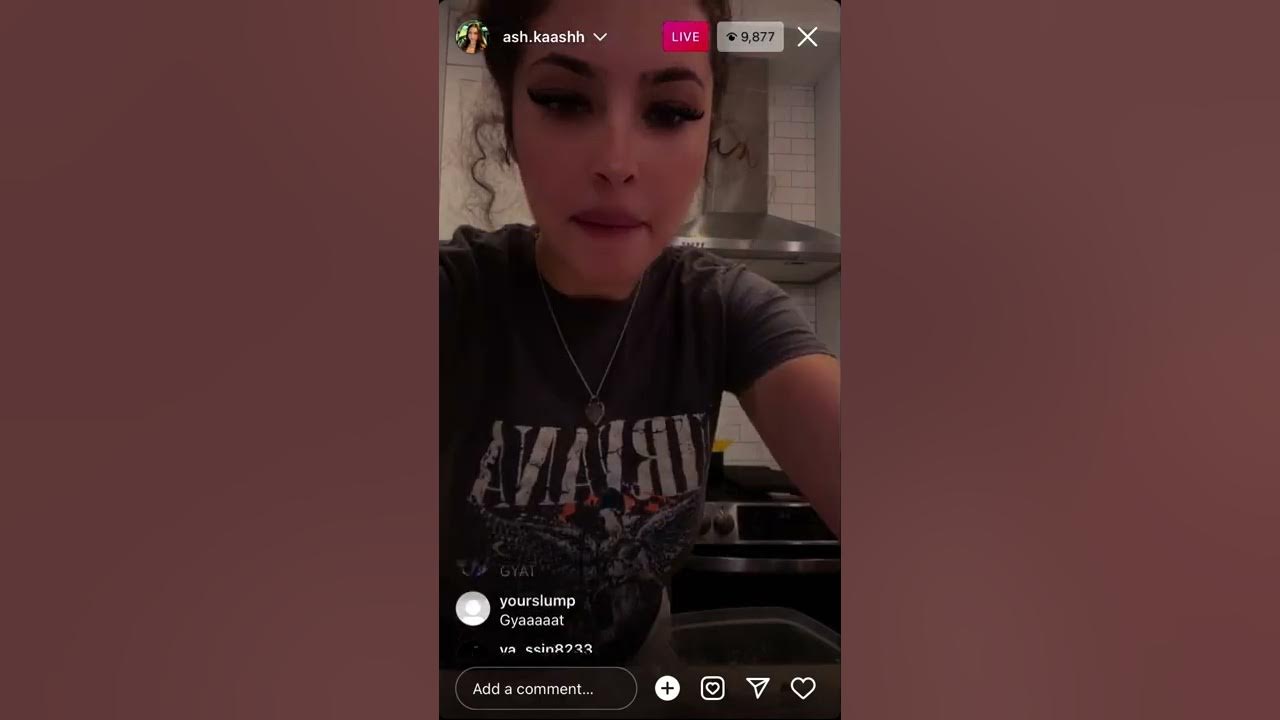 Sharife coopers girlfriend Ash kaash goes live and cooks! YouTube