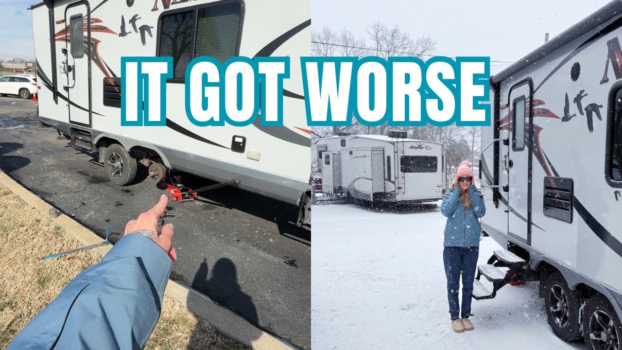 Attempting to Get Our RV Out of the Ice Storm in Nashville