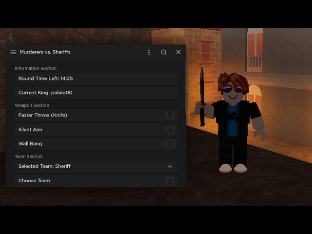 Roblox] Murderers VS Sheriffs Duels  Auto Kill, Aim Lock, Auto Join, Speed  & More (PASTEBIN 2023) 