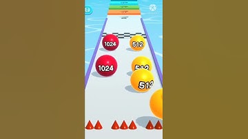 BALL RUN 2048 GAME ⚽️❗️ All Levels Gameplay Android, IOS Walkthrough #shorts 🎮,,,,,,,,,